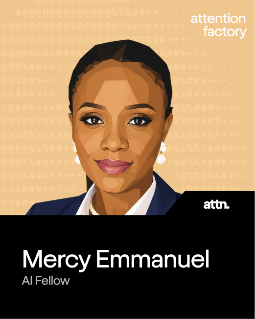 Mercy Emmanuel, project manager and AI builder