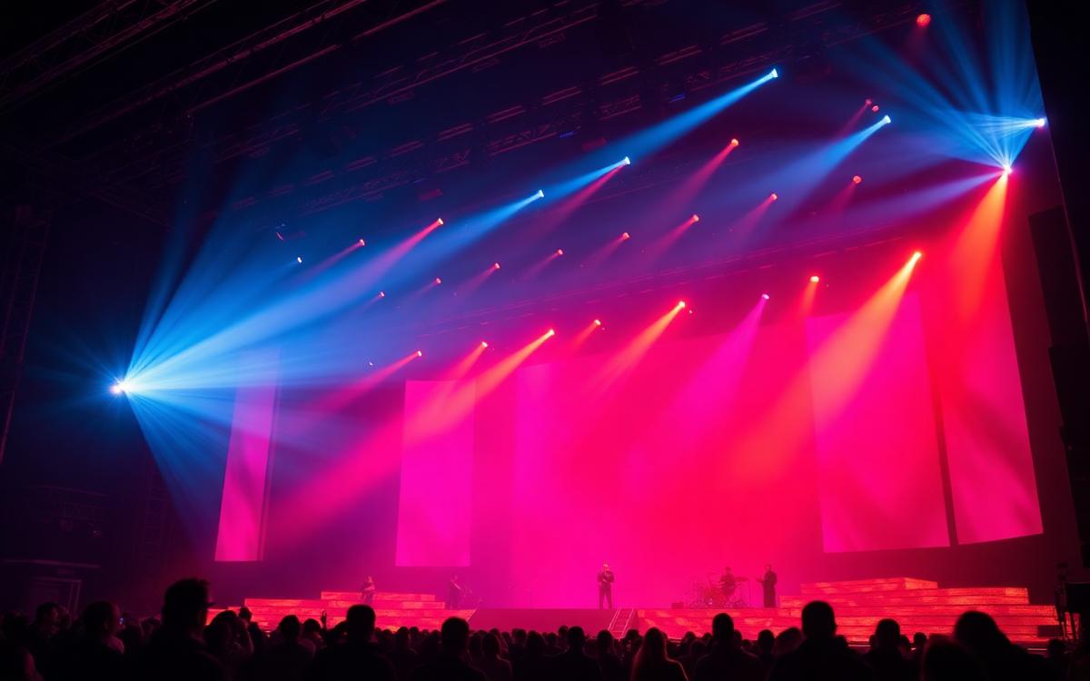 Live award-show stage under production lighting